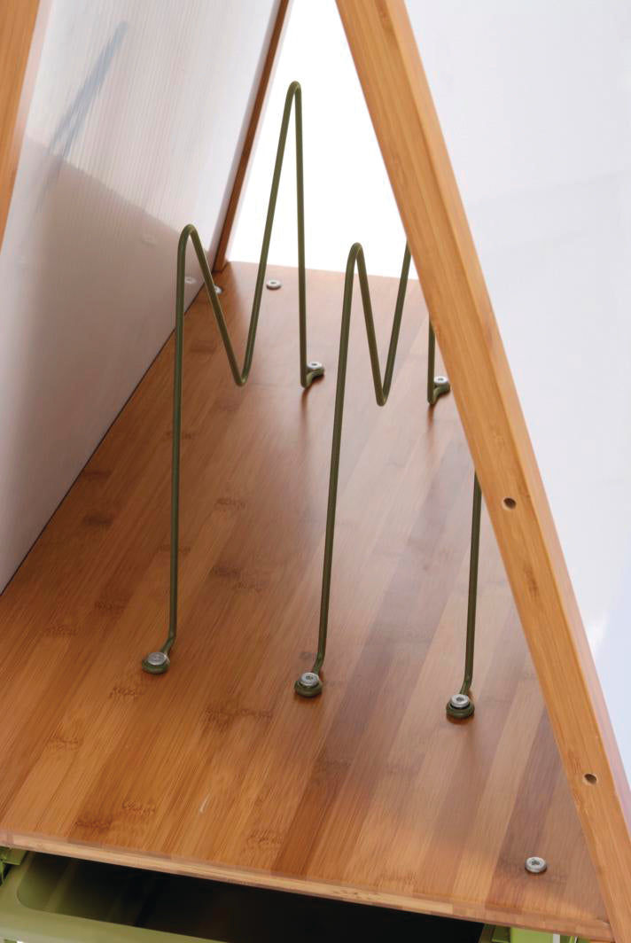 Double Sided Bamboo Teaching Easel with Lids