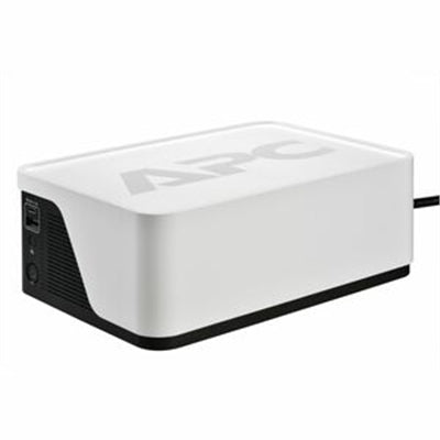 APC - Back-UPS, 500VA/300W, Floor/Wall Mount, 120V, 6x NEMA 5-15R Outlets, USB Type a + C Ports, Battery Is Not User - Black