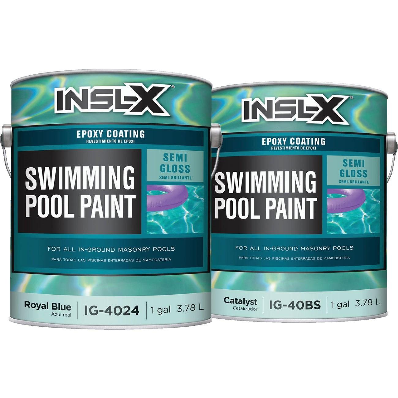 Insl-X Royal Blue Semi-Gloss 2-Part Epoxy Pool Paint