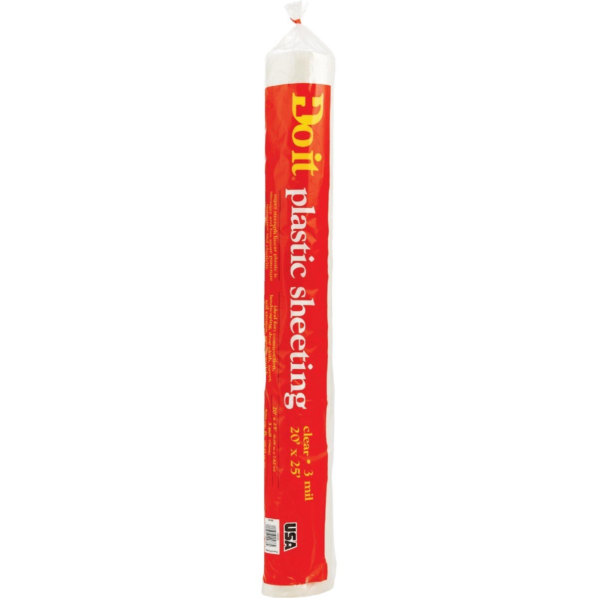 20 Ft. X 25 Ft. Clear 3 Mil. Poly Film Sheeting