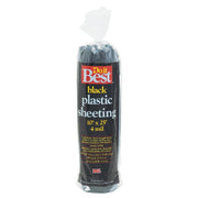 10 Ft. X 25 Ft. Black 4 Mil. Poly Film Sheeting