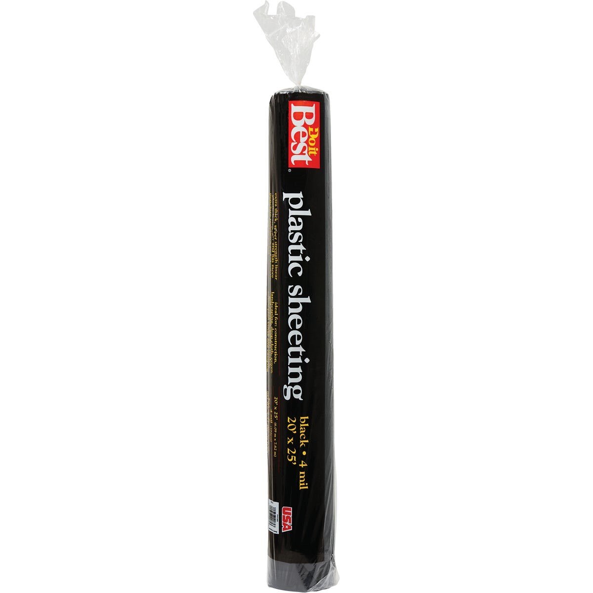 20 Ft. X 25 Ft. Black 4 Mil. Poly Film Sheeting