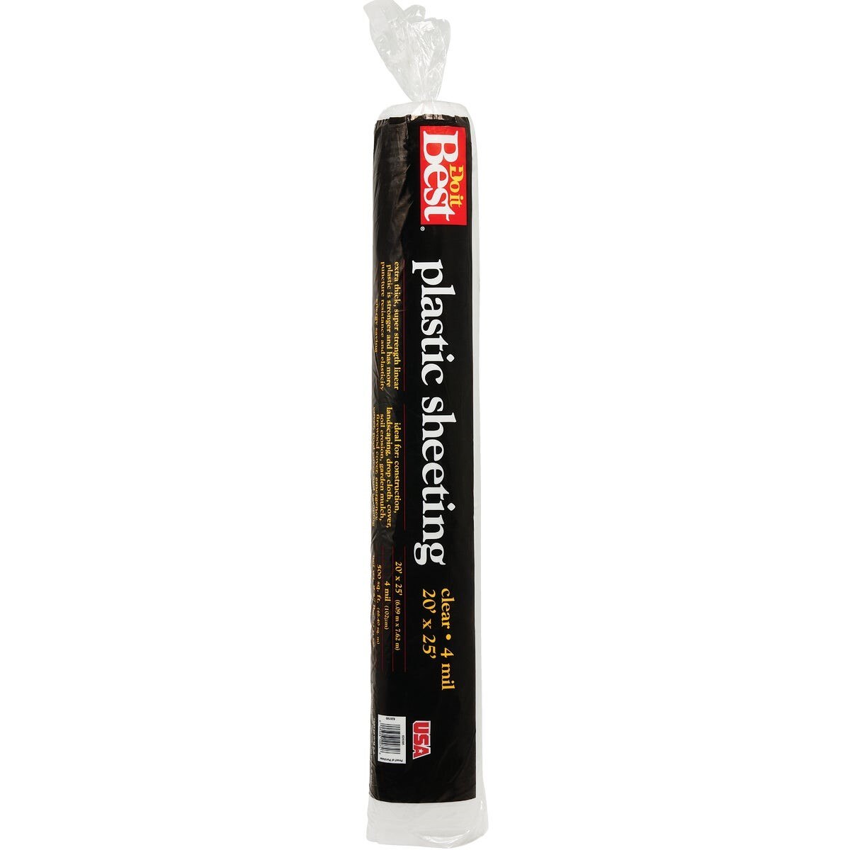 20 Ft. X 25 Ft. Clear 4 Mil. Poly Film Sheeting