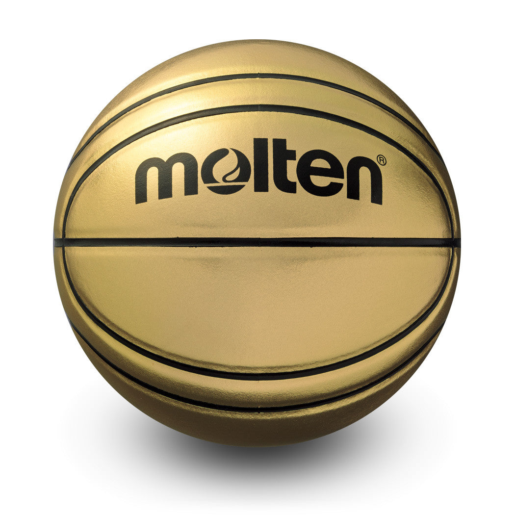 Novelty Basketball, Glossy Gold 12-Panel Design Award Ball, Official Size 7