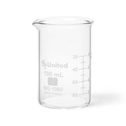 United Scientific® Beakers, Berzelius, Tall Form, Borosilicate Glass, 100 mL, comes with 12