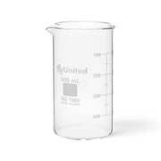 United Scientific® Beakers, Berzelius, Tall Form, Borosilicate Glass, 500 mL, comes with 6
