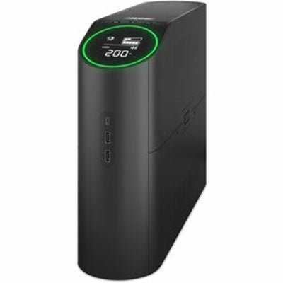 1500VA, 120V APC Back-UPS Pro Gaming with Pure Sinewave, RGB Reactor Circle, 3 USB, 10 Outlets (4 Surge) - Black