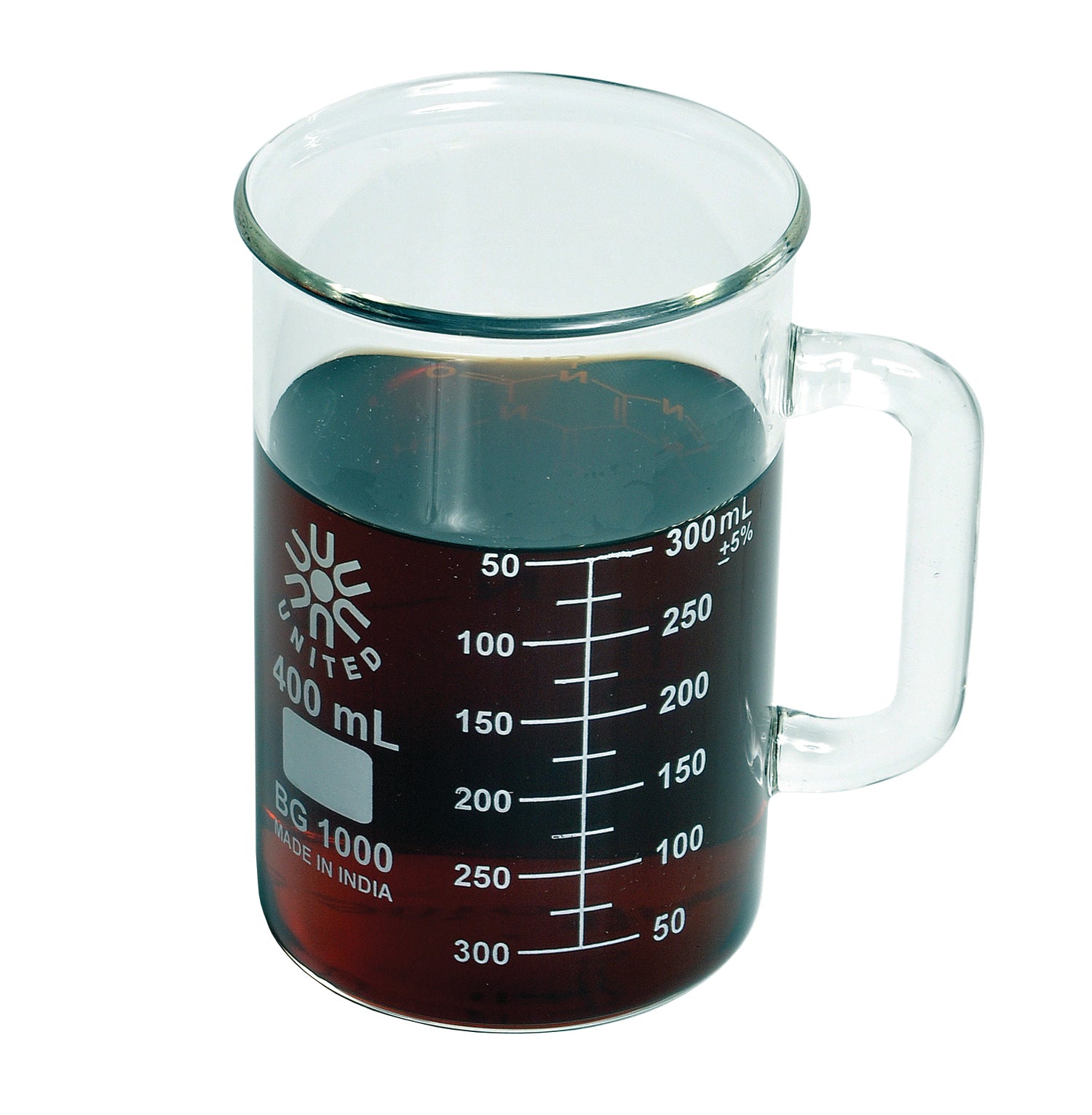 United Scientific® Beaker Mug, Low Form, 400 mL
