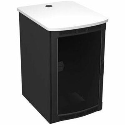 Middle Atlantic 25RU BGR Series Rolling Presentation Rack with Designer White Top - 36.35in Depth - TAA Compliant