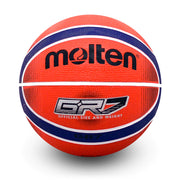 Camp/Recreation Basketball Rubber 12-Panel 2-Tone Design, Intermediate Size 6, Red/Blue