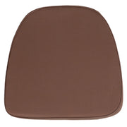 Louise Soft Brown Fabric Chiavari Chair Cushion