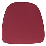 Louise Soft Burgundy Fabric Chiavari Chair Cushion