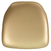 Louise Hard Gold Vinyl Chiavari Chair Cushion