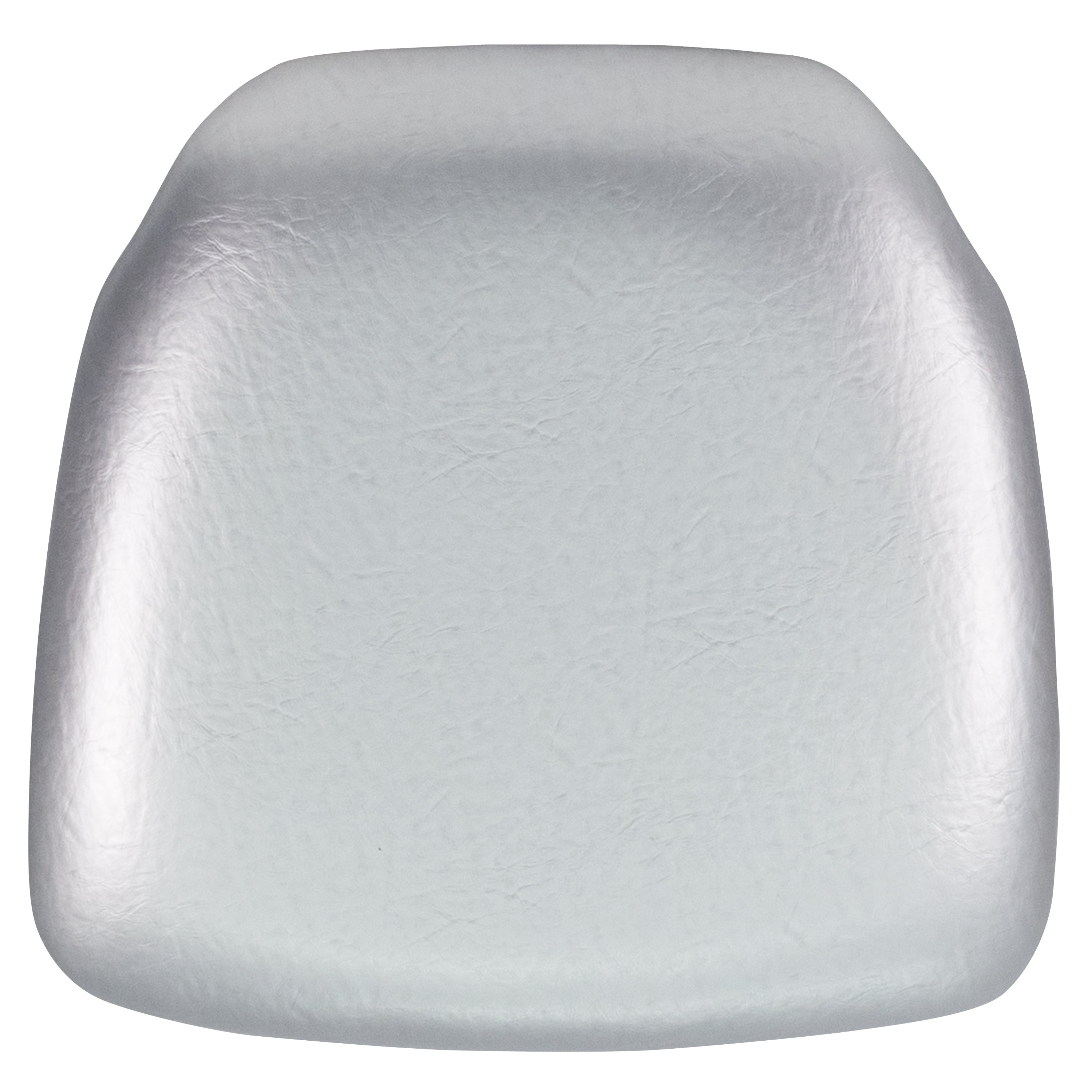 Louise Hard Silver Vinyl Chiavari Chair Cushion