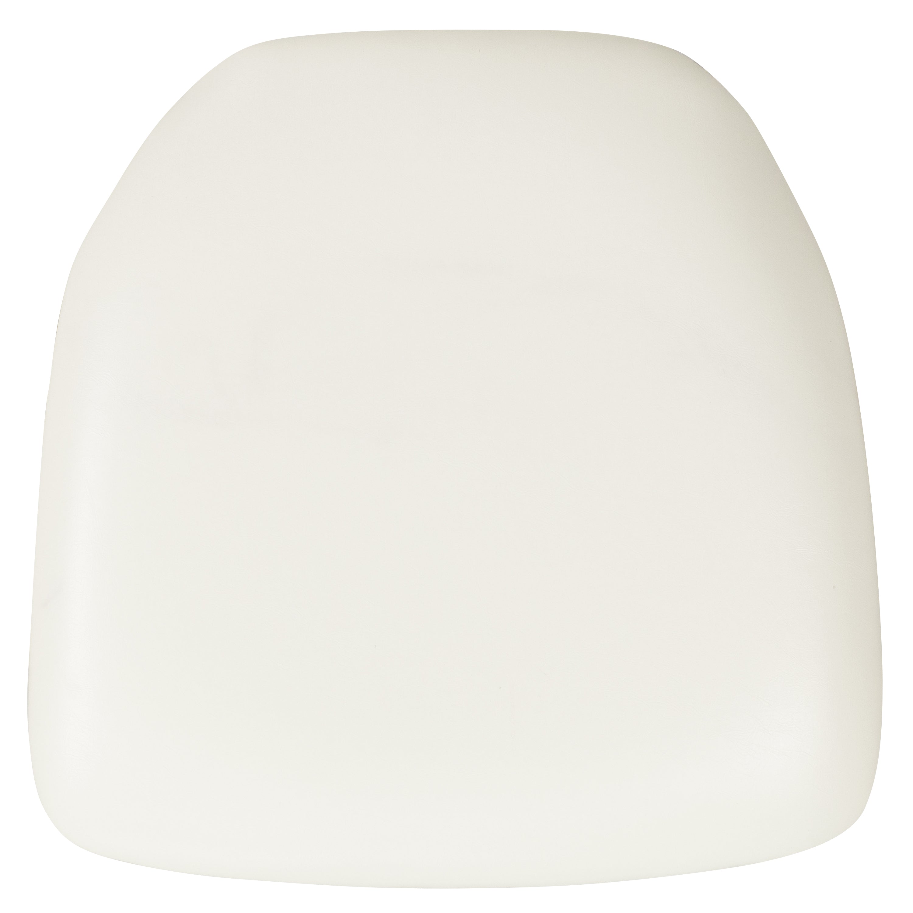 Louise Hard White Vinyl Chiavari Chair Cushion