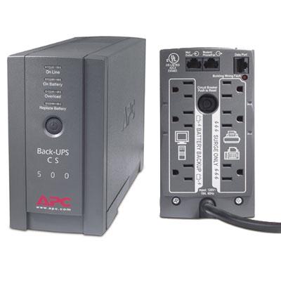 APC Battery Back up Surge Protector, 500VA Backup Battery Power Supply