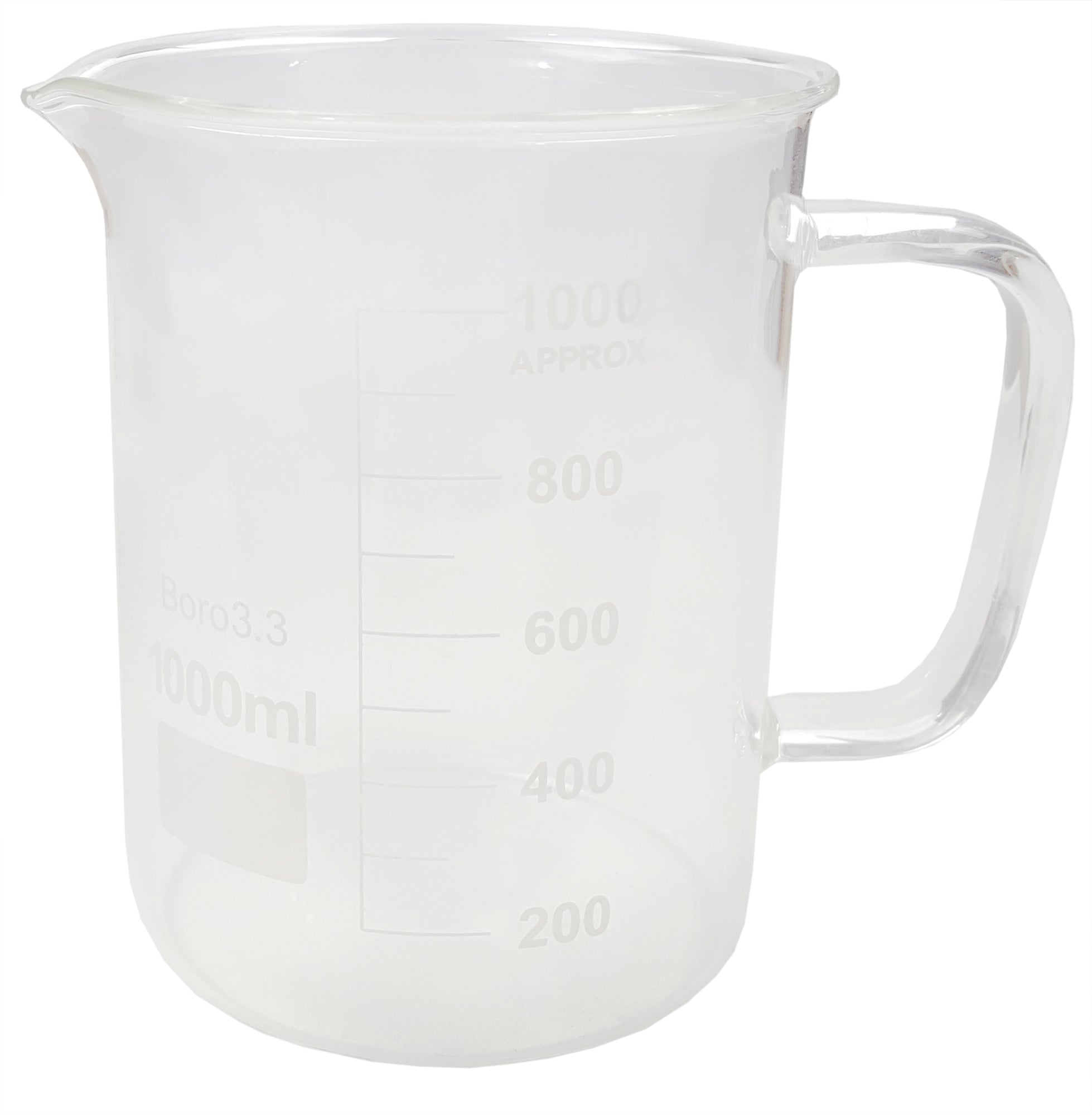 Beaker Mug 1000ml Graduated with Pour Spout.