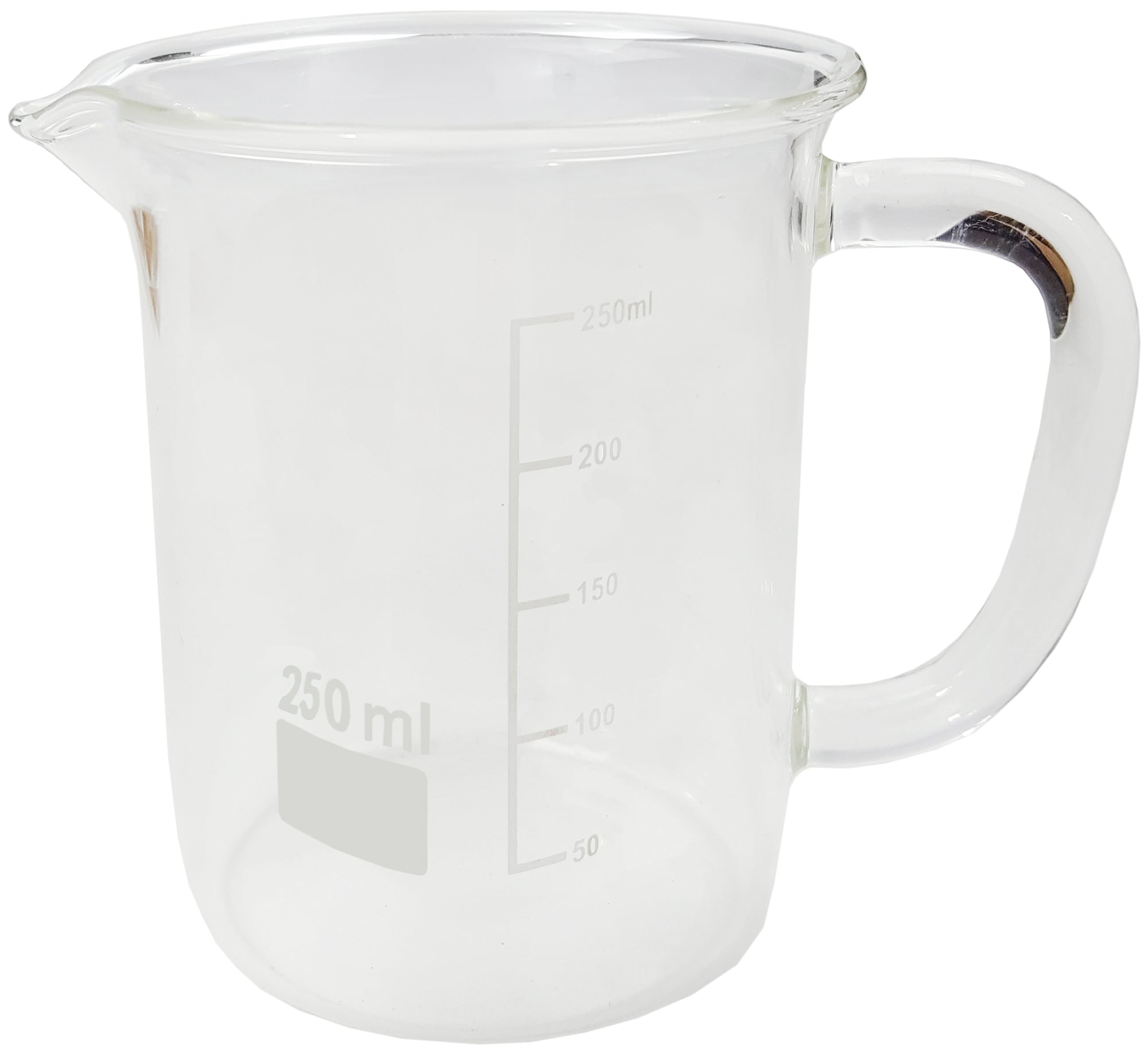 Beaker Mug 250ml Graduated with Pour Spout.