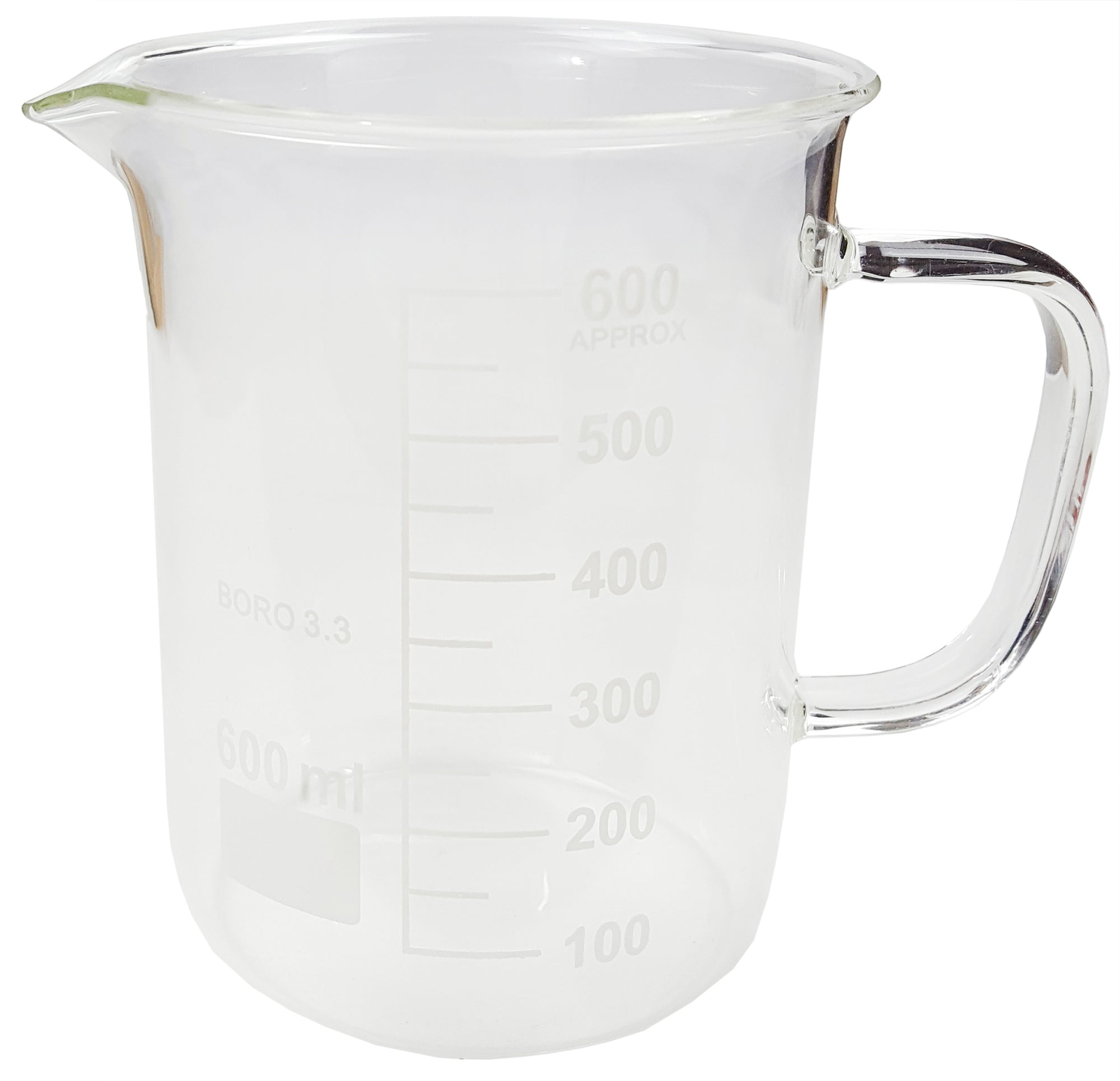 Beaker Mug 600ML Graduated with Pour Spout