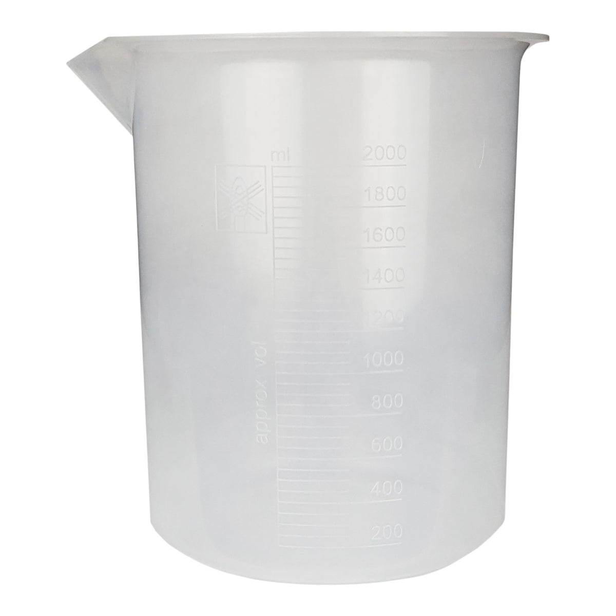 Beaker, Polypropylene, 2000ml, Case of 12
