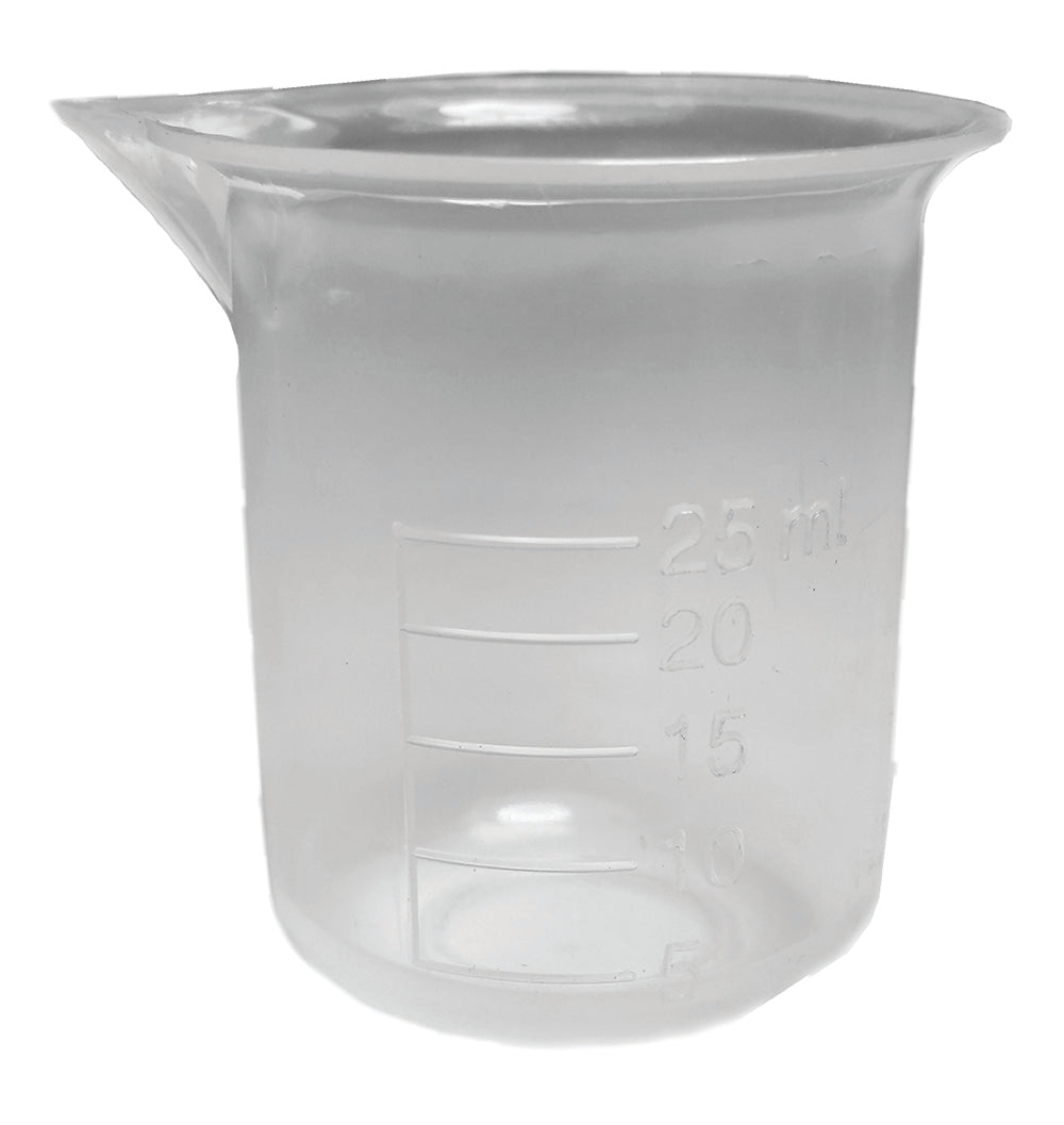Beaker PP 25ml. Pack 12.