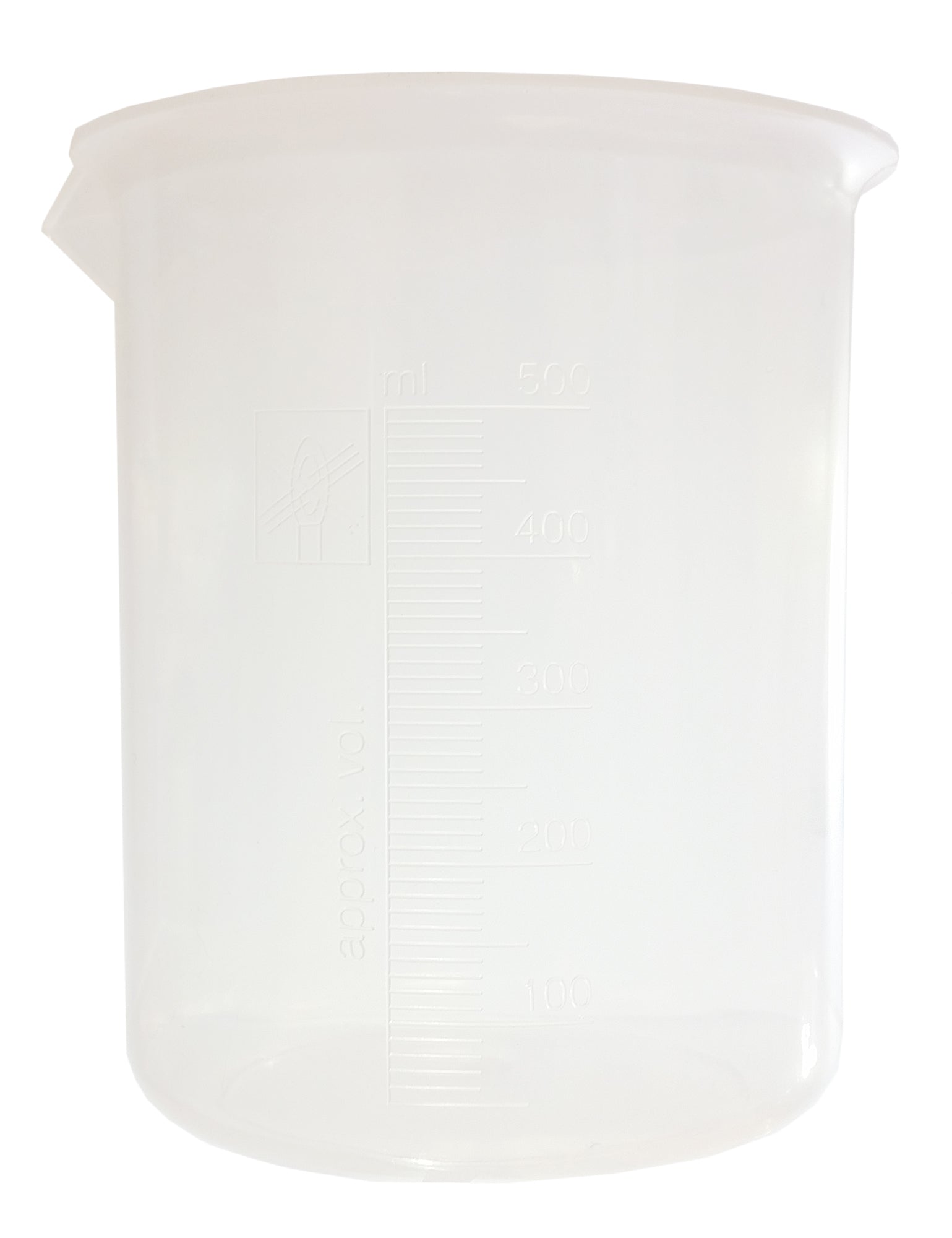 Beaker, Polypropylene, 500ml, Pack of 12