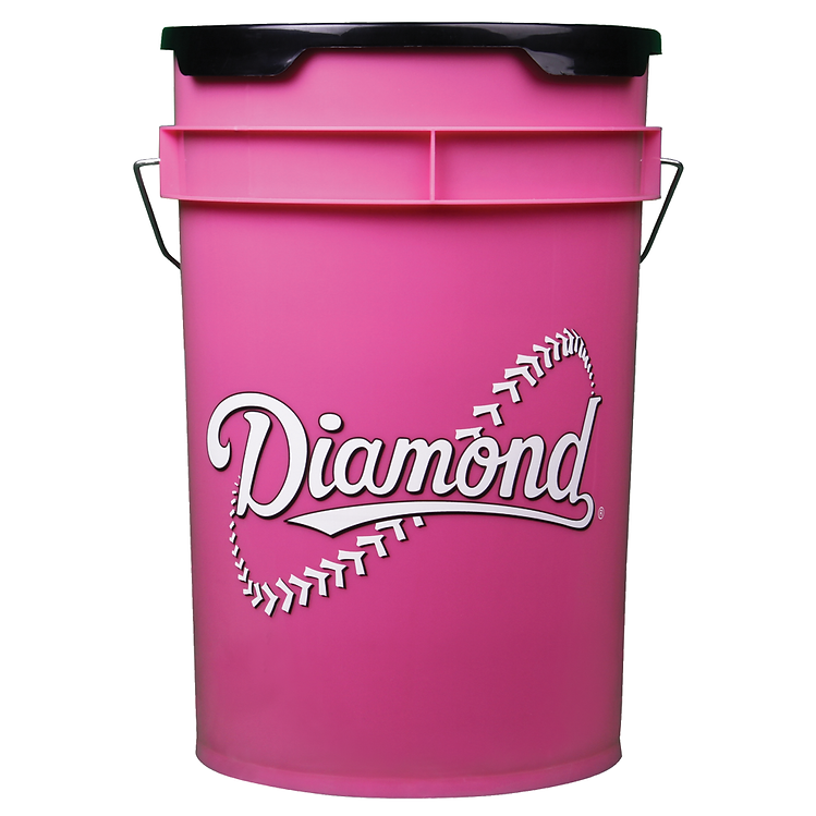 Buckets & Bucket Combos - 6 Gallon Pink Bucket With Padded Lid - Pack Of 1