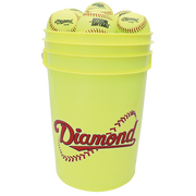 Buckets & Bucket Combos - Yellow Bucket W/ 18 12Ysc Softballs - Pack Of 1