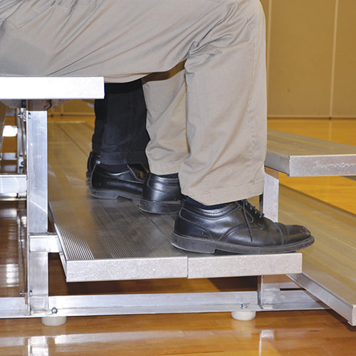 Bleacher - 27 ft. (4 Row - Double Foot Plank) - All Aluminum  (Powder Coated)