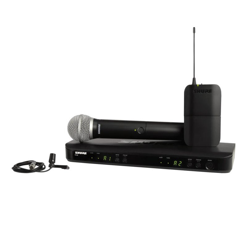 Shure BLX1288/CVL-H10 Wireless Combo System With PG58 Handheld And CVL Lavalier