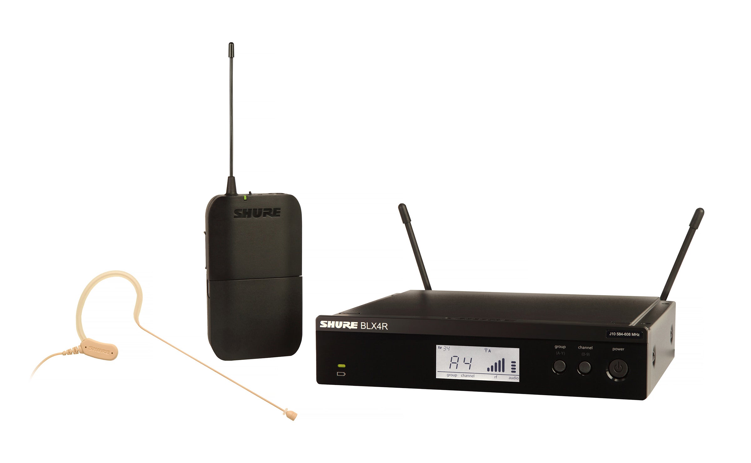 Shure BLX14R/MX53-H11 Wireless Rack-Mount Presenter System with MX153 Mic. H11 Band