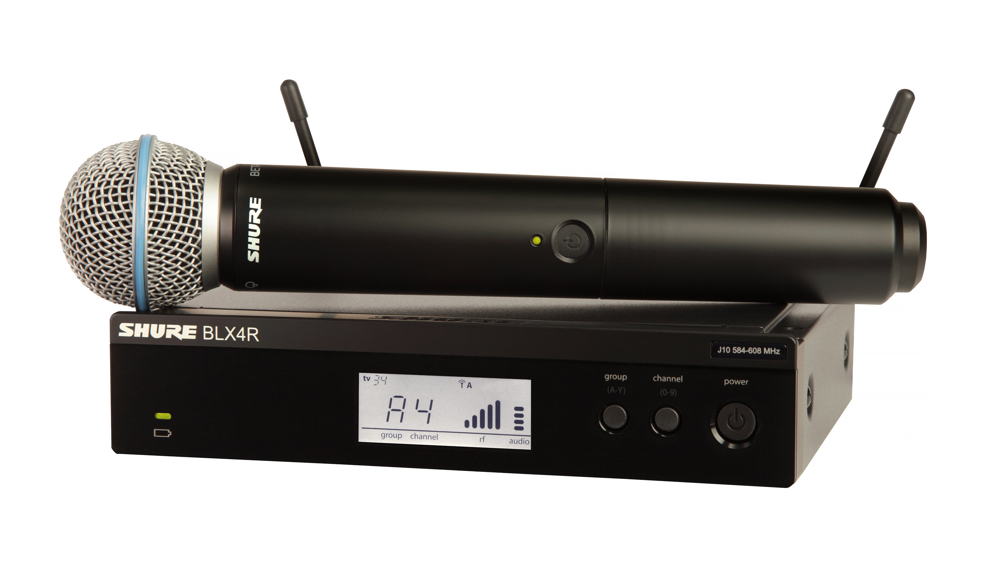 Shure BLX24R/B58-H10 Wireless Vocal Rack Mount Set With Beta 58A. H10 Band