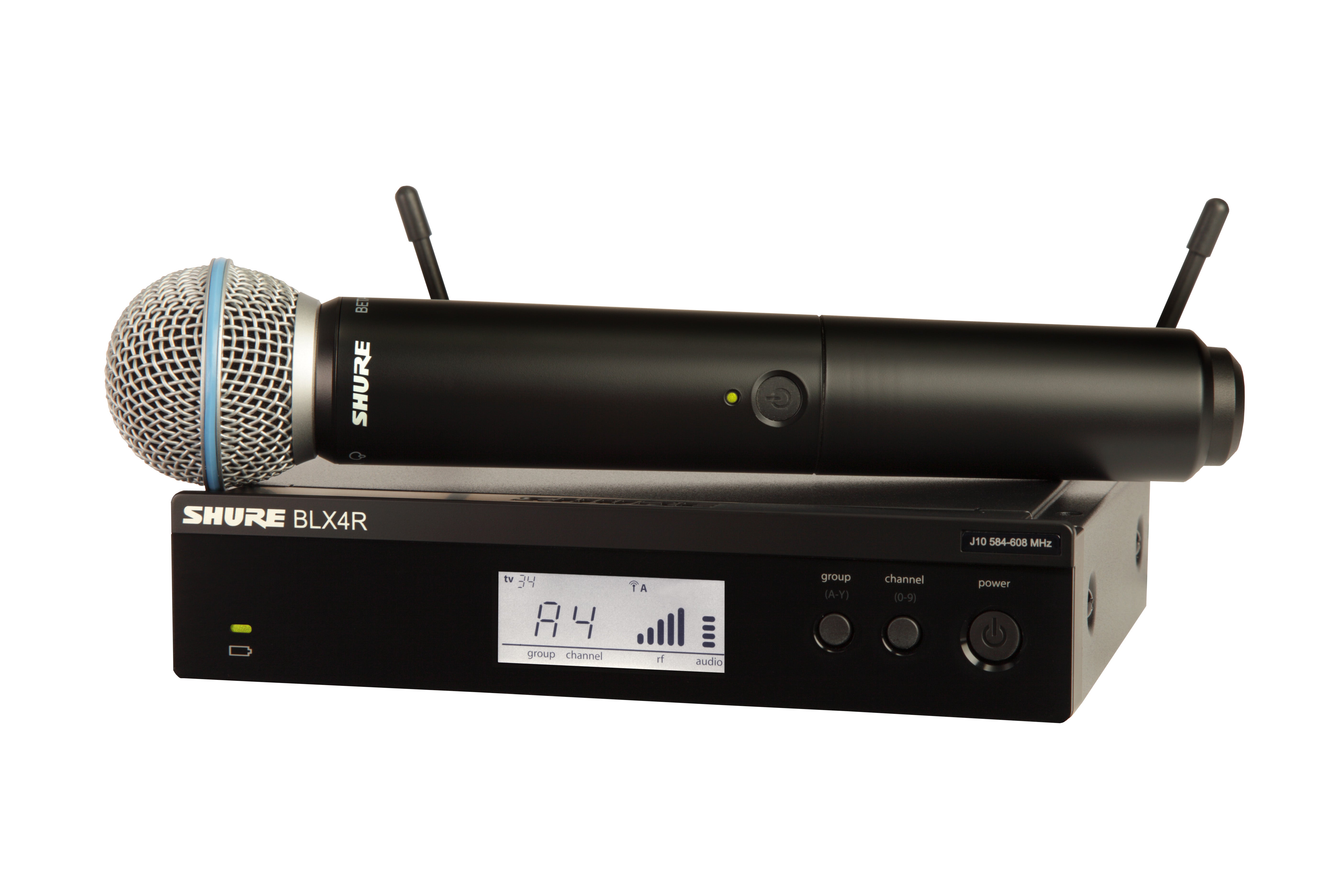 Shure BLX24R/B58-H11 Wireless Rack-Mount Set with Beta 58A. H11 Band