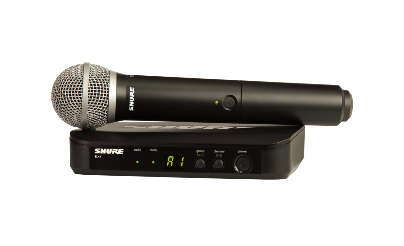 Shure BLX24/PG58-H10 Vocal System With Wireless Receiver Transmitter and PG58 Mic. H10 Band