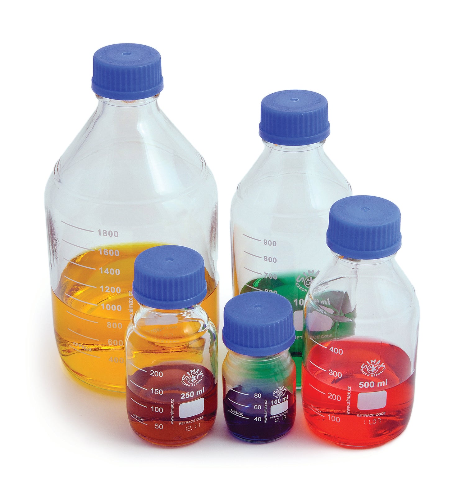 United Scientific® Media/Storage Bottles, 100 mL, comes with 10