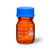 United Scientific® Media/Storage Bottles, Amber, 100 mL, comes with 10