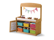 Make-Believe Stand with Hide-away Panel and 6 Vibrant Open Tubs