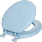 Mayfair by Bemis Round Closed Front Premium Soft Sky Blue Toilet Seat
