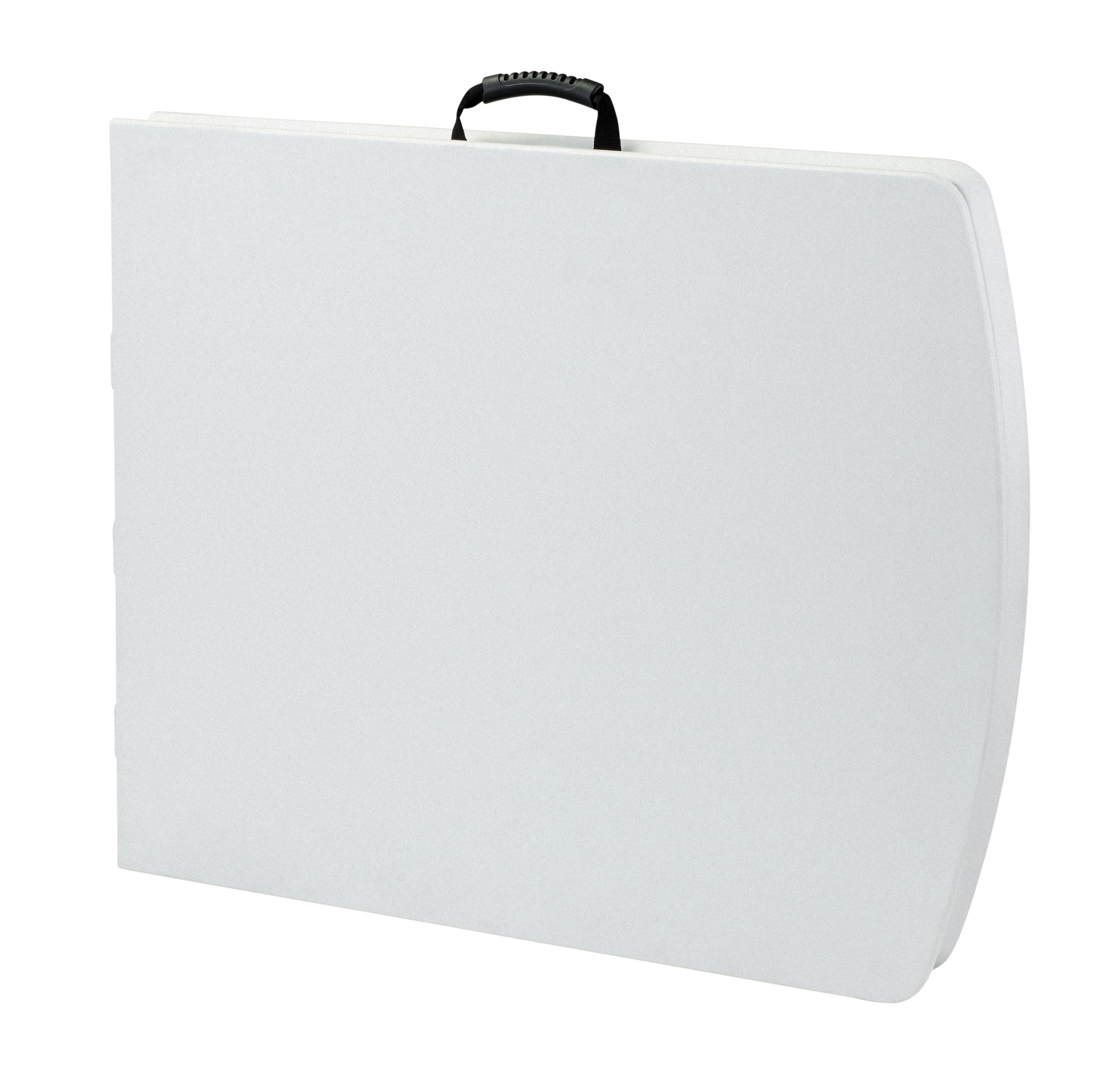 NPS® 30" x 72" Heavy Duty Fold-in-Half Table, Surface Color: Speckled Grey, Frame Color: Grey