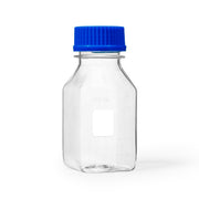 United Scientific® GL 45 Media / Storage Bottle, Square, PC With PP Cap, 250 mL, comes with 24