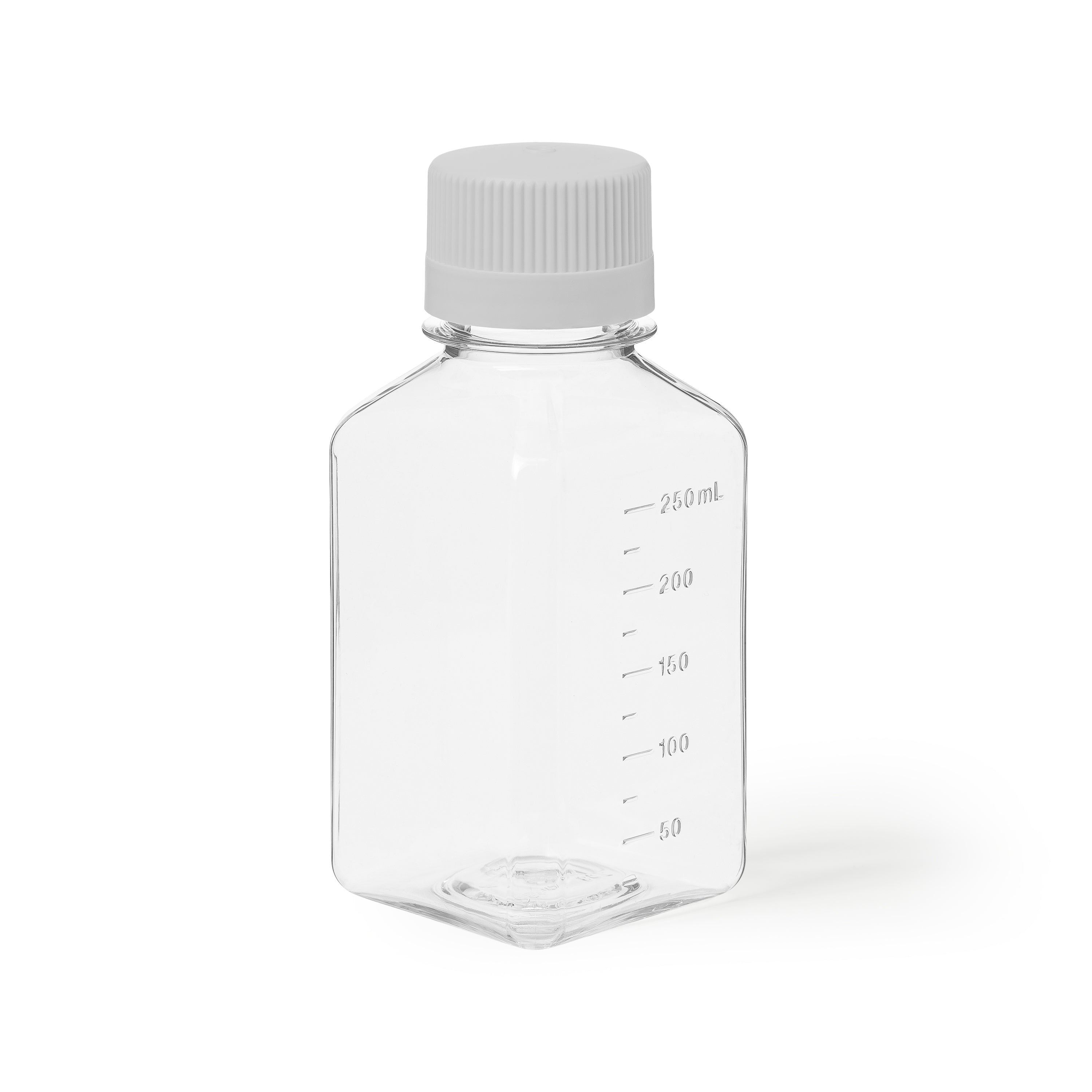 United Scientific® UniStore™ Sterile Media Bottles, PETG, 250 mL, Cs/48, comes with 48