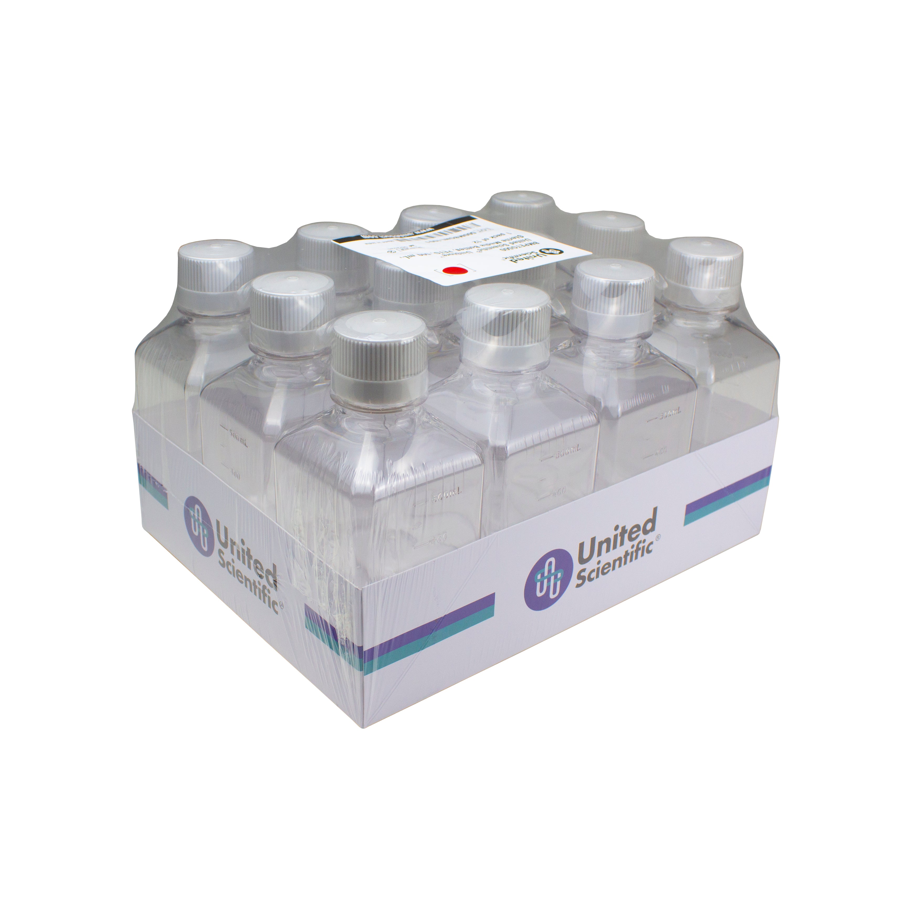United Scientific® UniStore™ Sterile Media Bottles, PETG, 30 mL, Cs/96, comes with 96