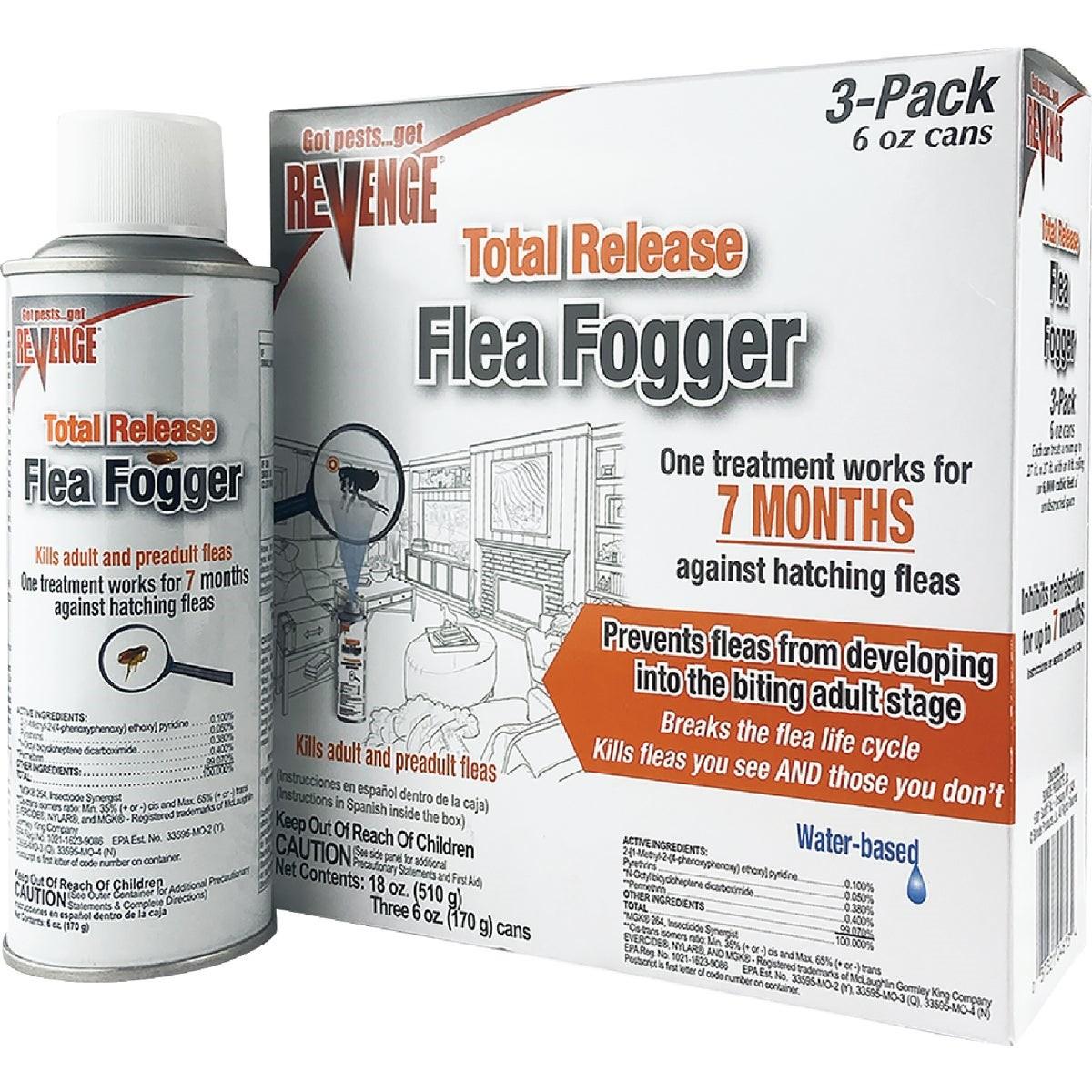 Bonide Revenge Flea 6 Oz. Indoor Insect Fogger (3-Pack)
