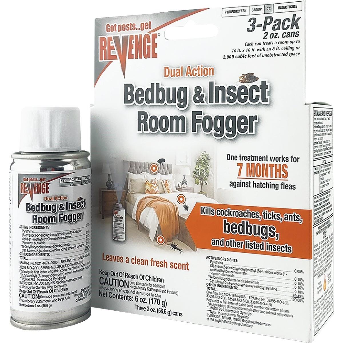 Bonide 6 Oz. Dual Action Bedbug Indoor Insect Fogger (3-Pack)