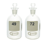 United Scientific® B.O.D. Bottles, Numbered, 300 mL, 49 - 72, comes with 24