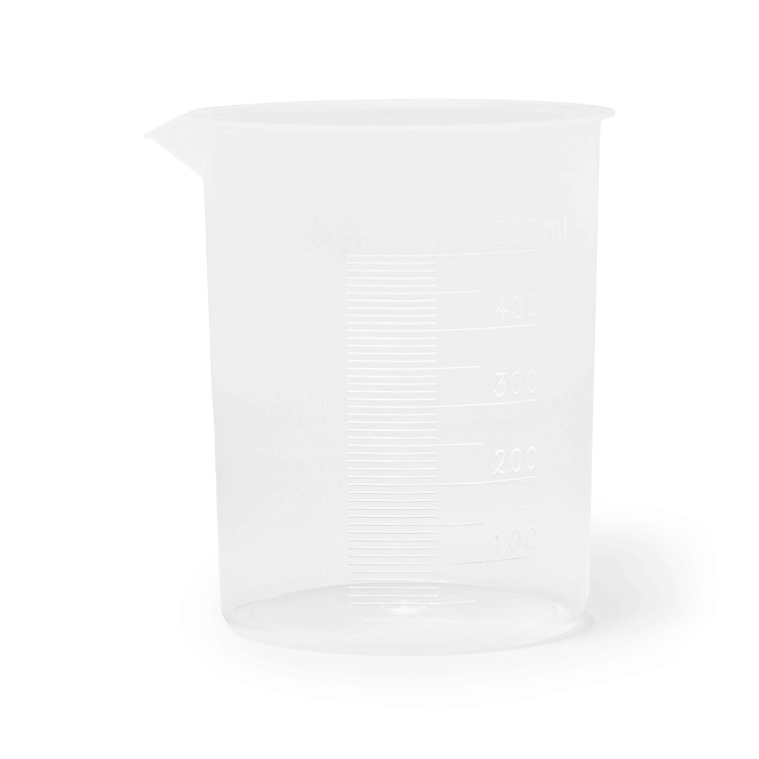 United Scientific® Beakers, Griffin Style, Polypropylene PP, 500 mL, comes with 4
