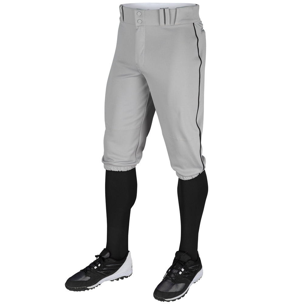 TRIPLE CROWN Knicker with Pipe - Grey Black Pipe - Adult - Extra-Large