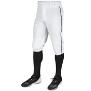 TRIPLE CROWN Knicker with Pipe - White Black Pipe - Youth - Small