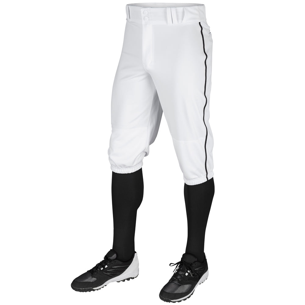 TRIPLE CROWN Knicker with Pipe - White Black Pipe - Adult - XXLarge