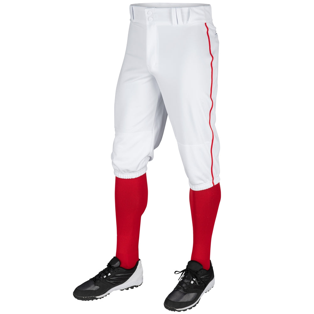 TRIPLE CROWN Knicker with Pipe - White Scarlet Pipe - Adult - Large
